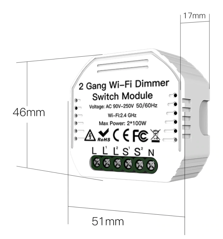 WIFI LED DLKOV OVLDN STMVAE 2X MODUL DLKOV OVLDN SMART LIFE